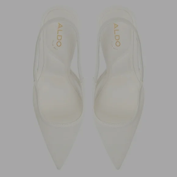 Aldo Chic Cream Slingback Heels - Picture 7 of 7